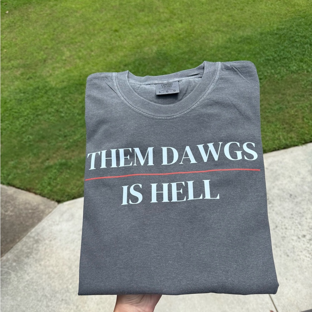 Georgia Bulldogs Comfort Colors T-Shirt (Pepper)